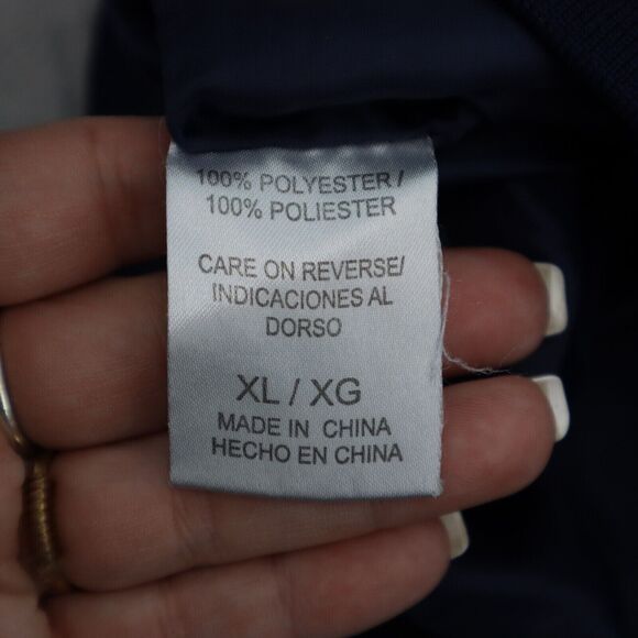 West Virginia Mountaineers Jacket Mens XL Blue Pro Player VNeck Pocket Pullover - Picture 7 of 16